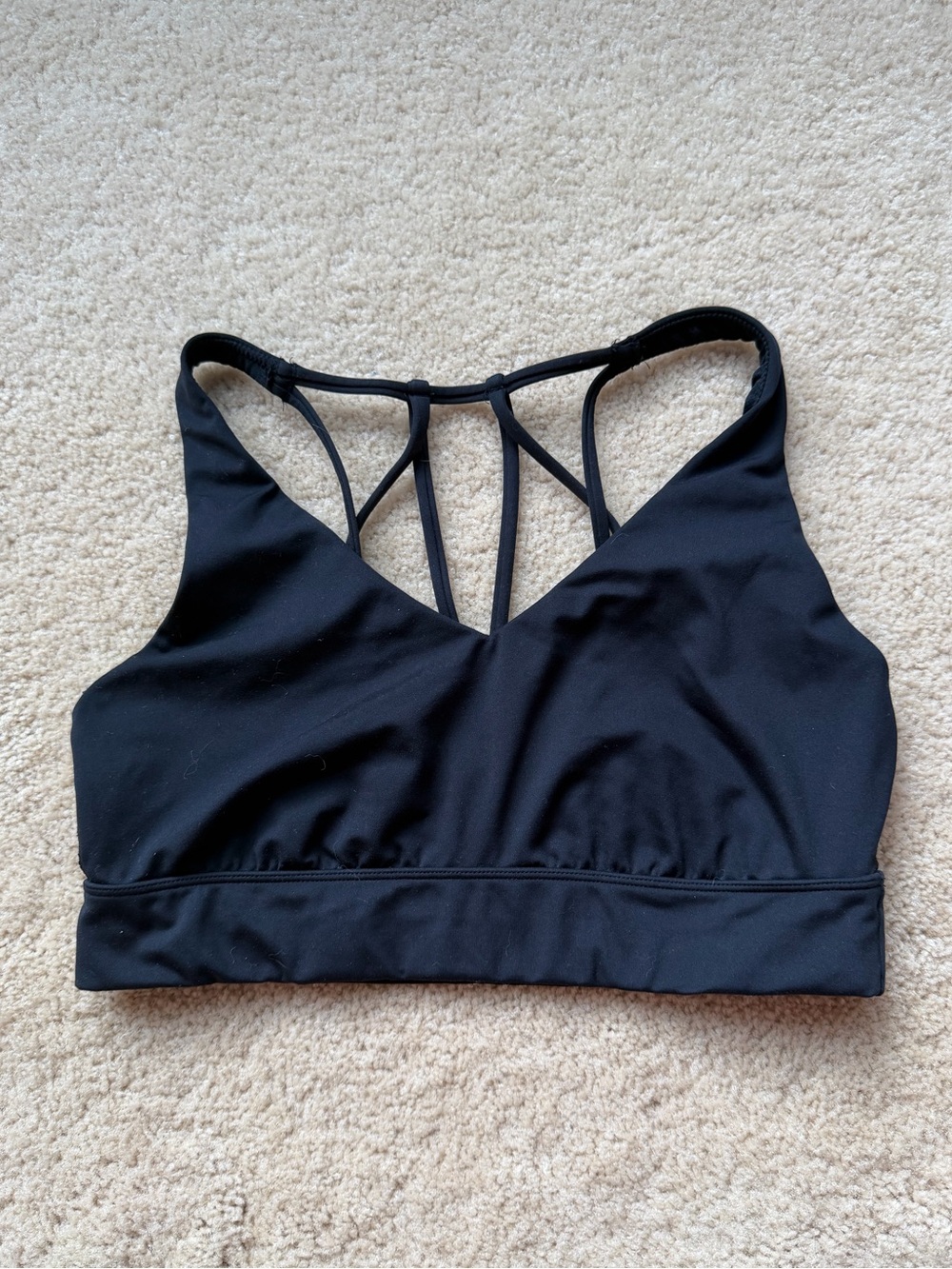 All in Motion Black Strappy Athletic Sports Bra - Size M - VGUC - Stretch